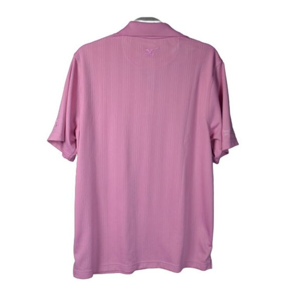 Mens MIZUNO Pink Polo Drylite Golf Shirt Sacramento Size: S - Picture 2 of 3
